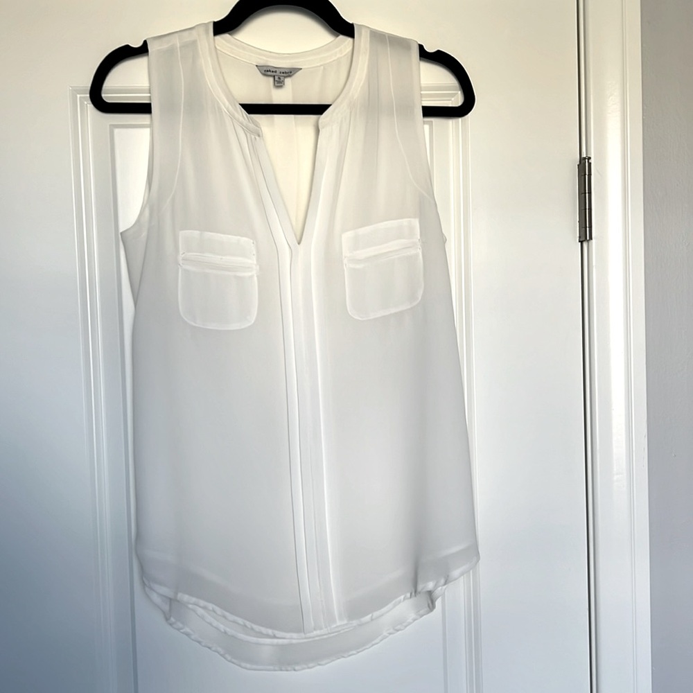 Naked Zebra- Women’s Small- White Blouse
